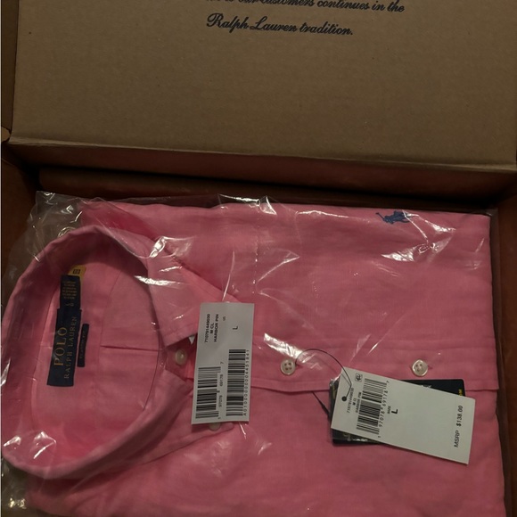 Polo Ralph Lauren Other - pink men’s polo. Never worn still in the plastic and original box it came in.